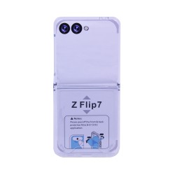 Capa de Silicone com Cantos Dura para Samsung Galaxy Z Flip 7 5G Transparente Capa de Silicone com Cantos Dura para Samsung Galaxy Z Flip 7 5G Transparente